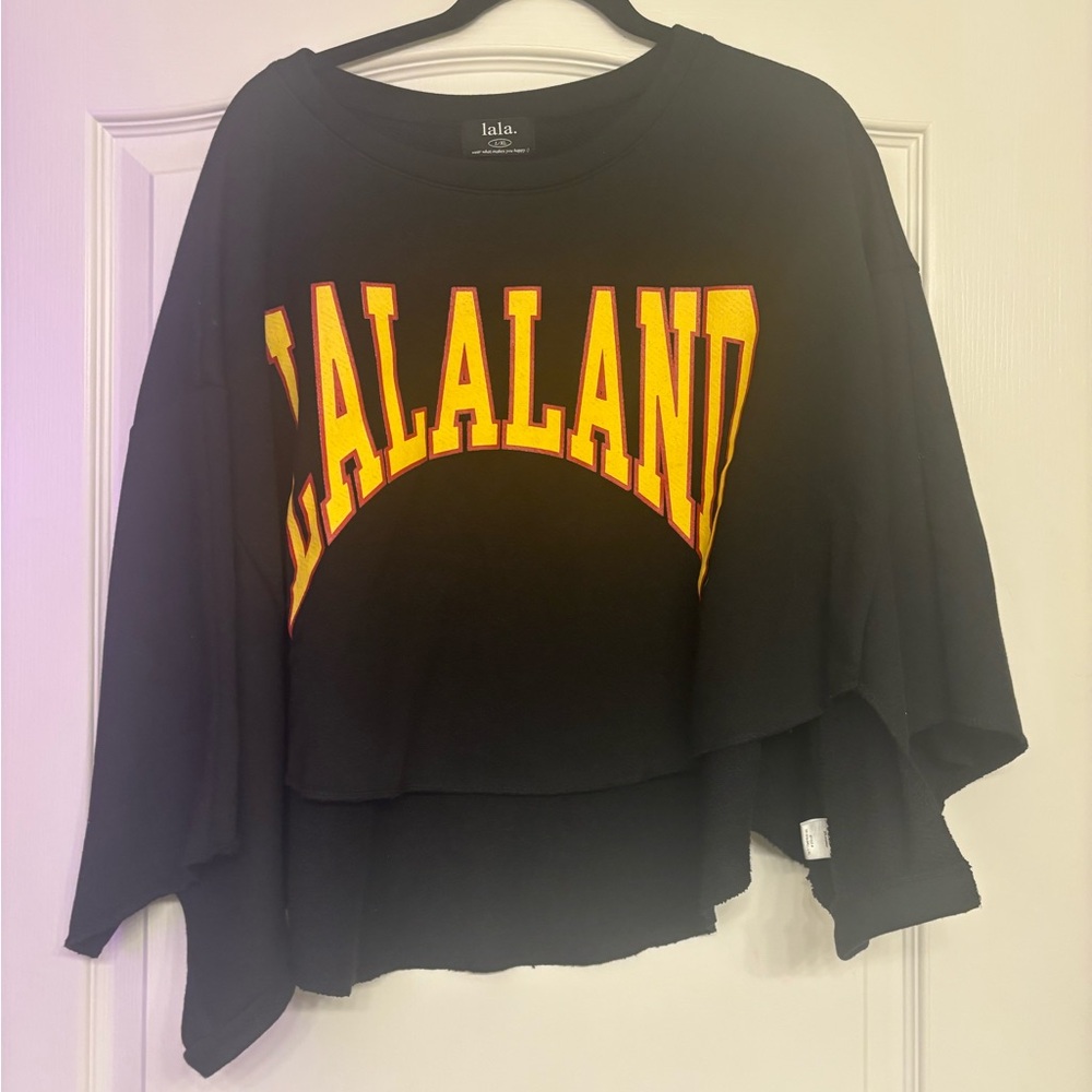 Dressed in LALA Black and Yellow Sweatshirt - Picture 2 of 3